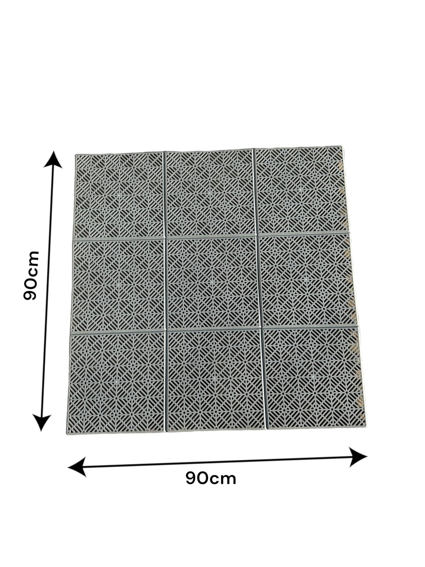 Outdoor Ice Cold Bath, Plunge Pool Floor Tiles | Floor Mat for Garden Patio, Grass, Easy Setup & Cleaning