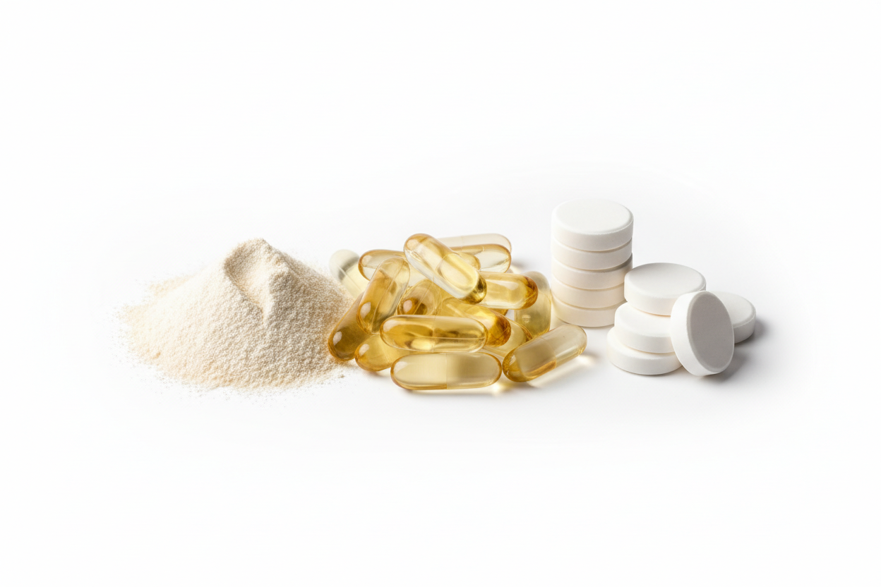 ICEVIT muscle and recovery supplements collection including magnesium capsules