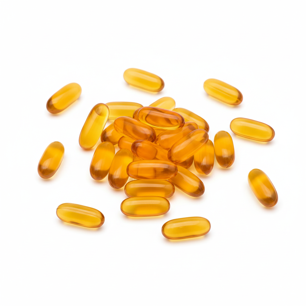 ICEVIT heart and circulation supplements collection featuring omega softgels