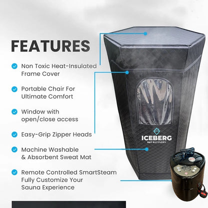 ICEBERG 2.0 Hot Recovery corner Portable Sauna Tent