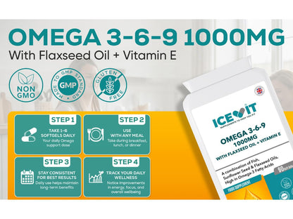 UK manufactured omega 3-6-9 supplement GMP quality softgels
