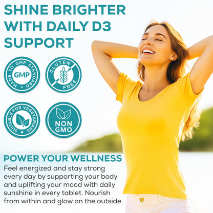 Daily Vitamin D3 wellness support graphic
